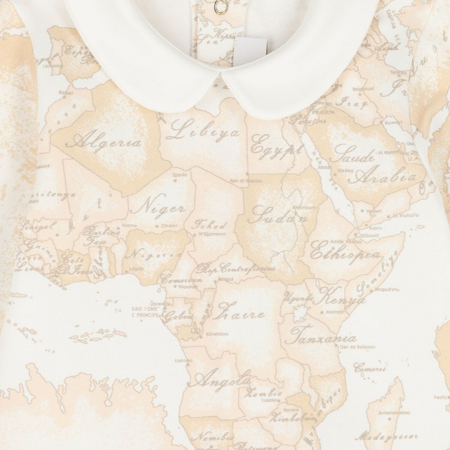 Ivory & Beige Geo Map Babygrow Gift Set, 1, hi-res
