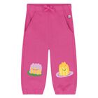 Younger Girls Pink Jelly Joggers, 1, hi-res