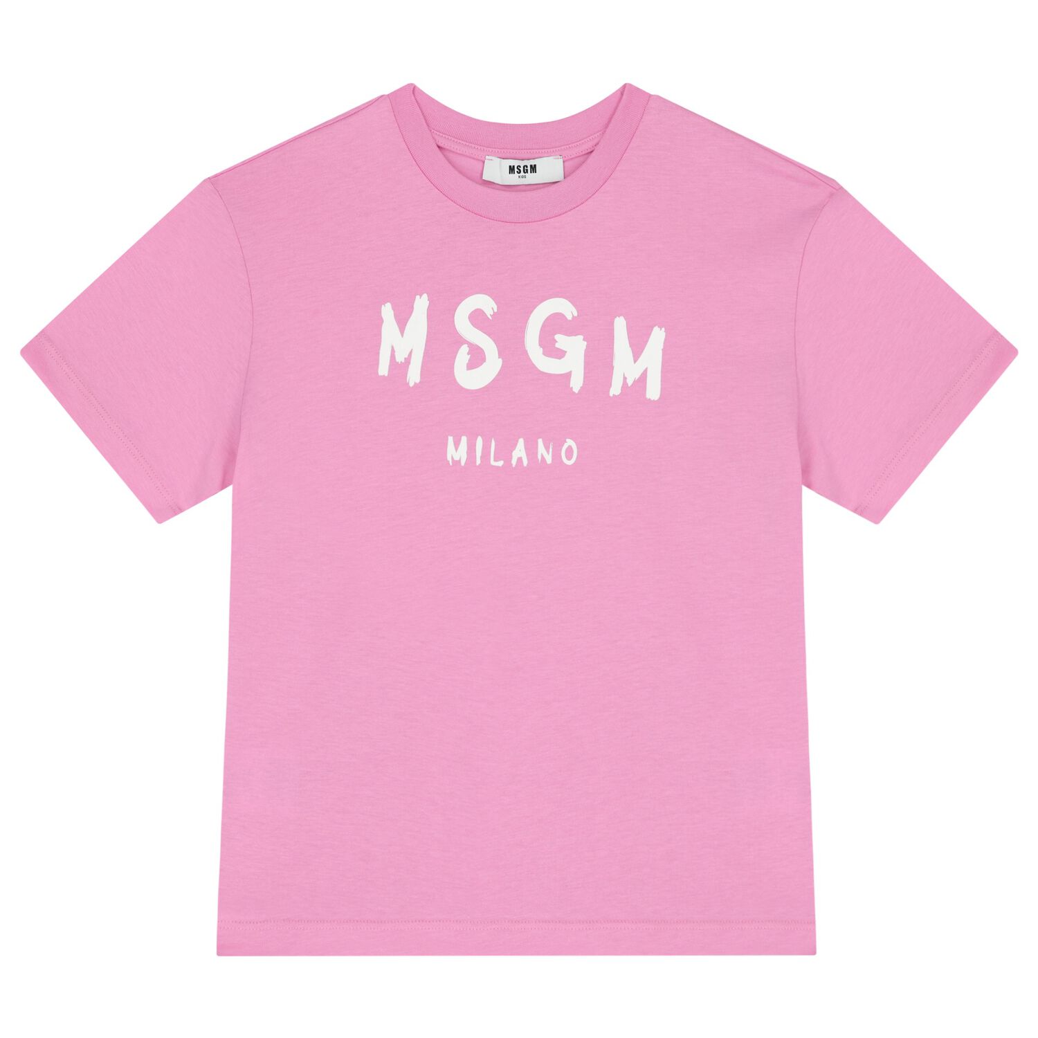 Girls Pink Logo T-Shirt, 7, hi-res