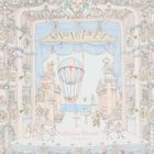 Ivory & Blue Ballet de Paris Baby Carr&eacute; Swaddle & Bib Gift Set, 1, hi-res