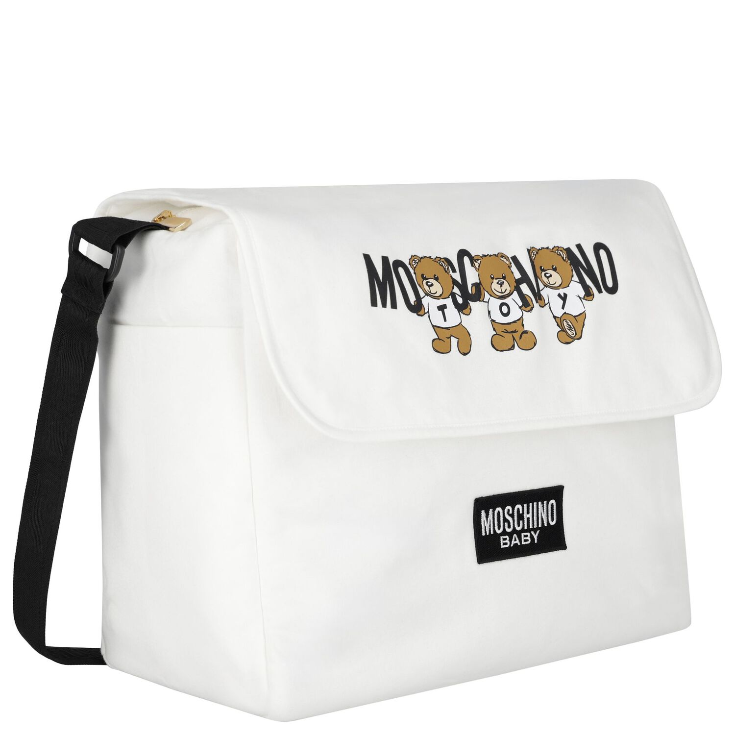 شنطة مواليد بشعار تيدي باللون العاجي للأطفال  , 1, hi-res