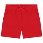 طقم أولاد شورت بالشعار باللون الكحلي, 1, hi-res