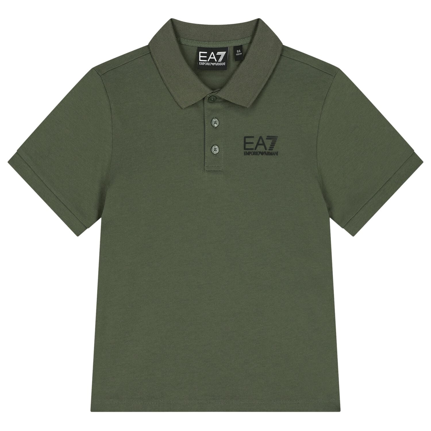 Boys Green Logo Polo Shirt, 8, hi-res