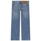 Girls Blue Denim Jeans, 1, hi-res