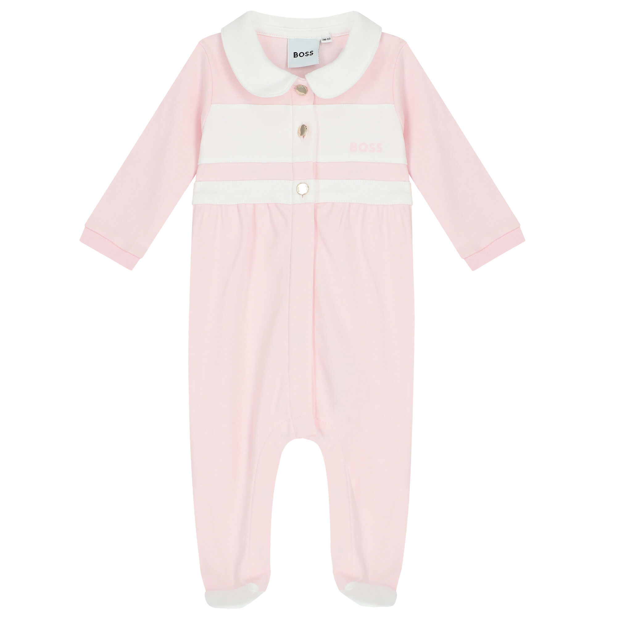 BOSS Baby Girls Pink Logo Babygrow Junior Couture Australia