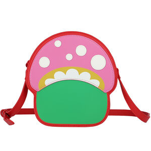 Girls Pink, Green & Red Mushroom Handbag