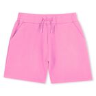 Girls Pink Logo Shorts, 1, hi-res