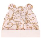 Baby Girls Pink & Gold Babygrow Gift Set (3 Piece), 2, hi-res