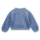 Girls Blue Heart Slogan Sweatshirt, 1, hi-res