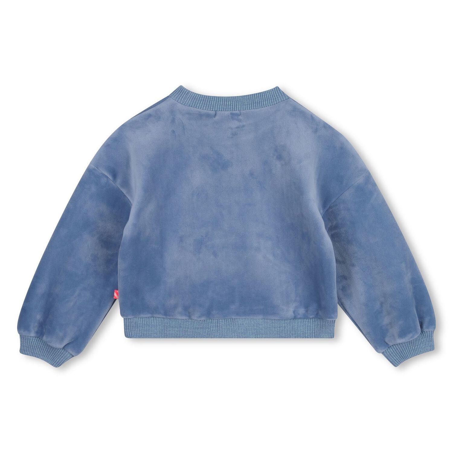 Girls Blue Heart Slogan Sweatshirt, 1, hi-res