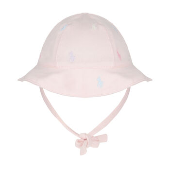 Baby Girls Pink Logo Hat