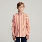 Boys Orange & White Logo Shirt, 1, hi-res