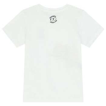 Boys White Chameleon T-Shirt