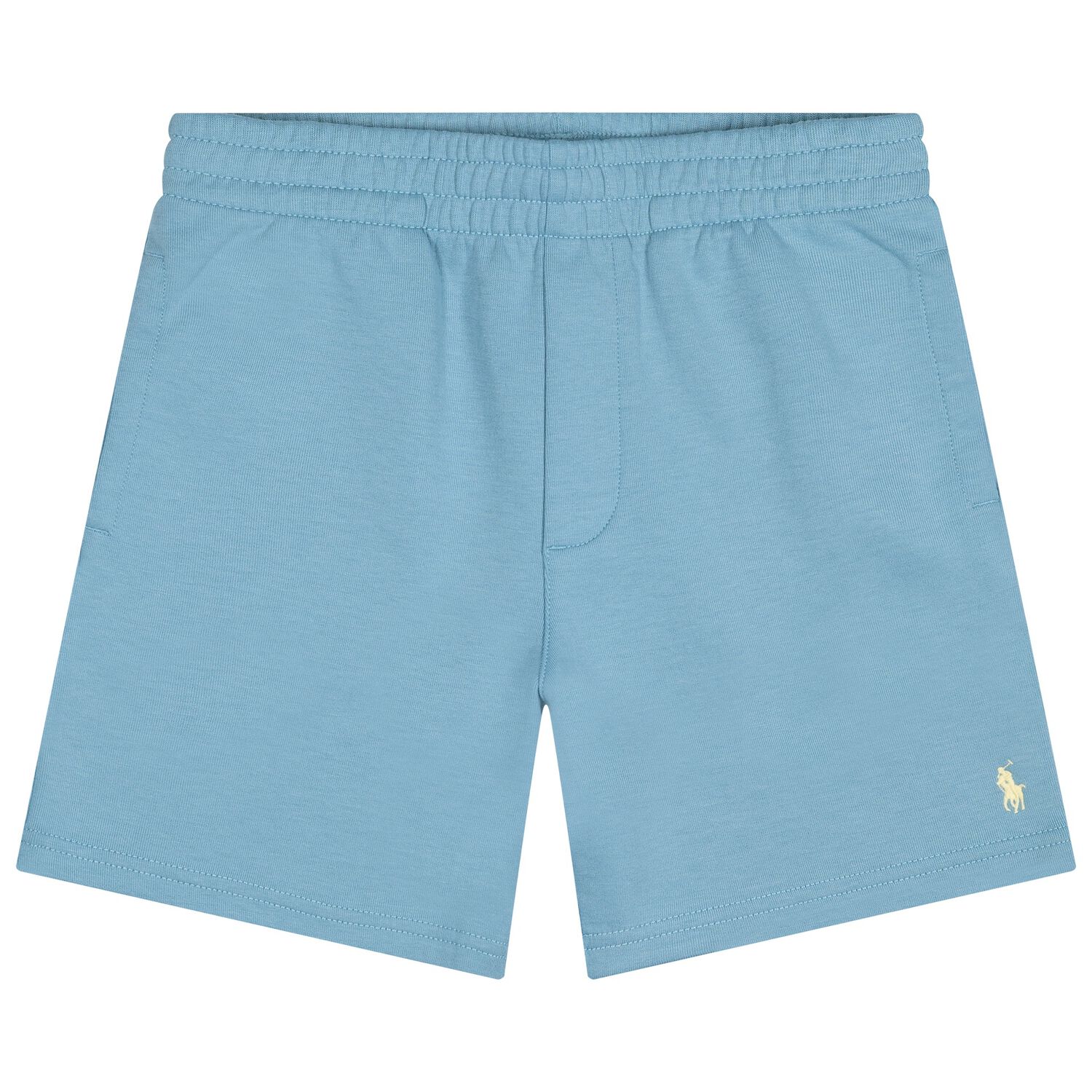 Boys Blue Logo Shorts, 1, hi-res