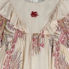 Baby Girls Ivory & Pink Paisley Dress, 2, hi-res