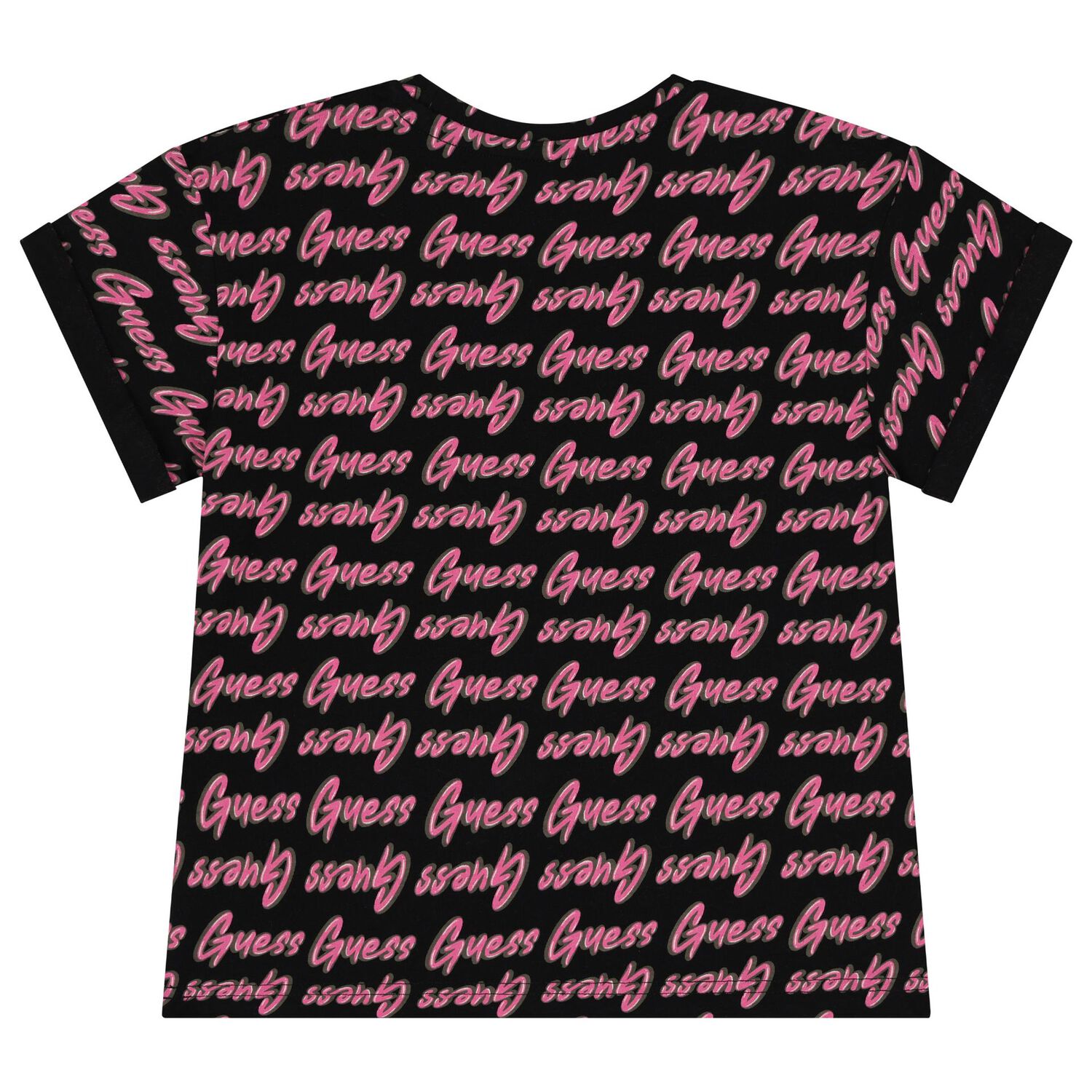 Girls Black & Pink Logo T-Shirt, 1, hi-res image number null