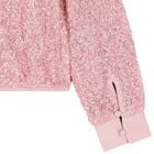 Girls Metallic Pink Sequin Skirt Set, 1, hi-res