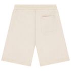 Boys Beige Logo Shorts, 3, hi-res
