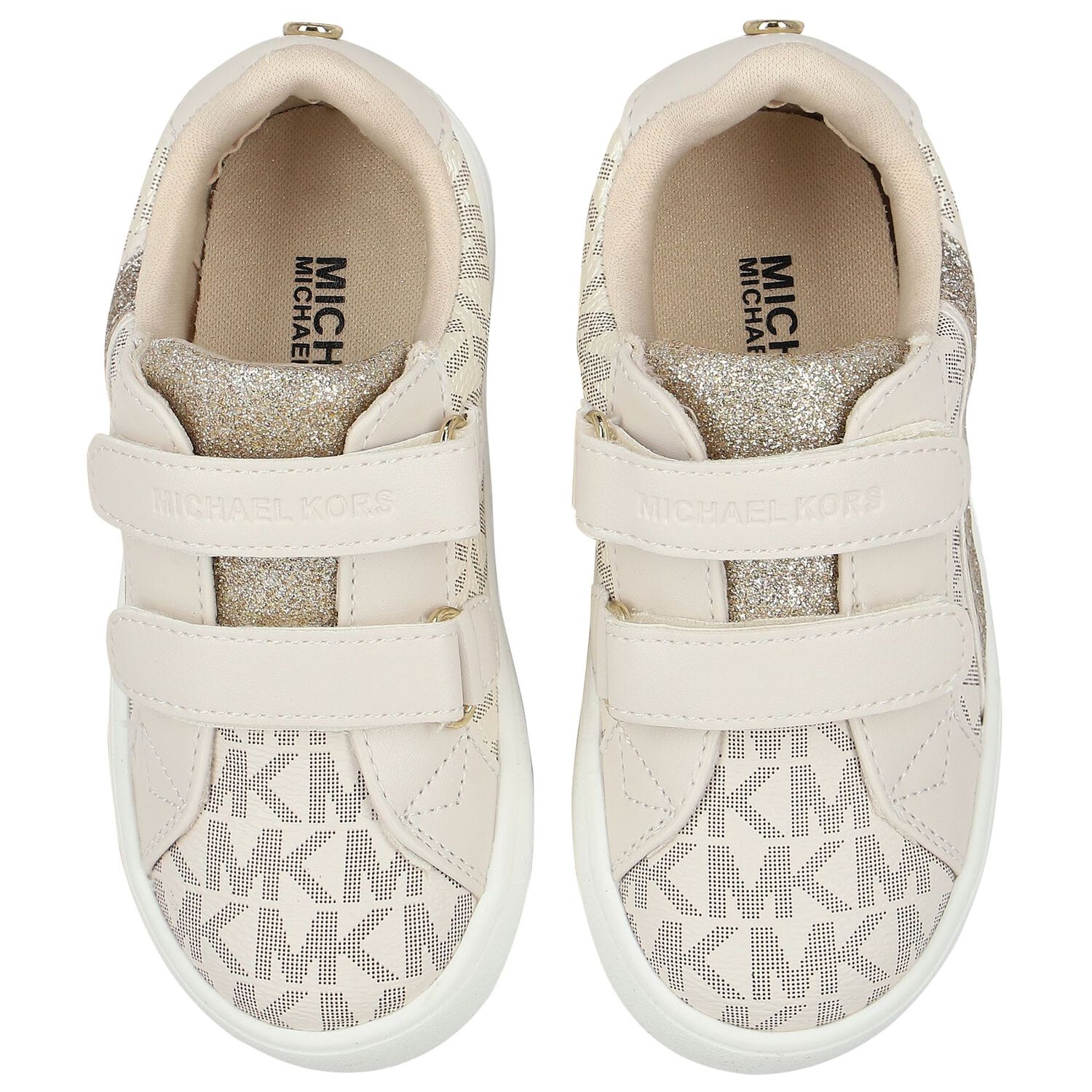 Girls Ivory Logo Trainers, 1, hi-res