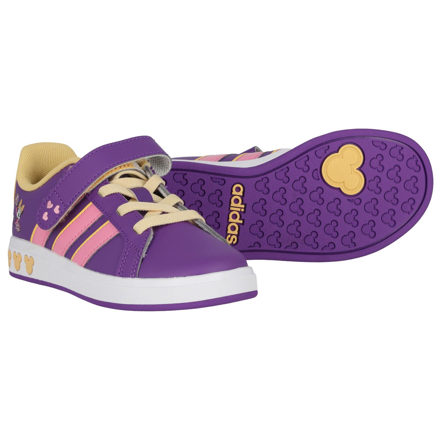 Girls Purple Disney Grand Court Trainers, 1, hi-res