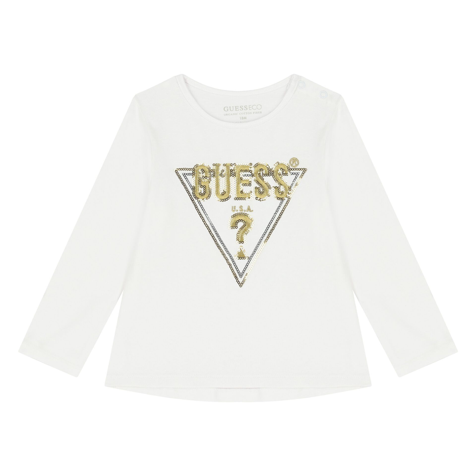 Guess white long sleeve top store