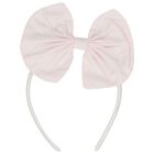Girls Pink Bow Dress & Headband Set, 1, hi-res