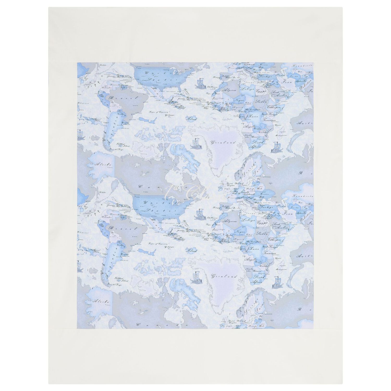 Baby Boys Ivory & Blue Geo Map Babygrow Gift Set, 1, hi-res image number null