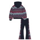 Girls Multi-Coloured Zig Zag Tracksuit, 1, hi-res