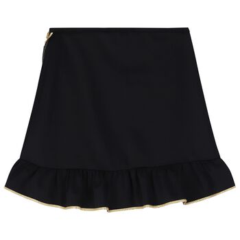 Girls Black Ruffled Skirt