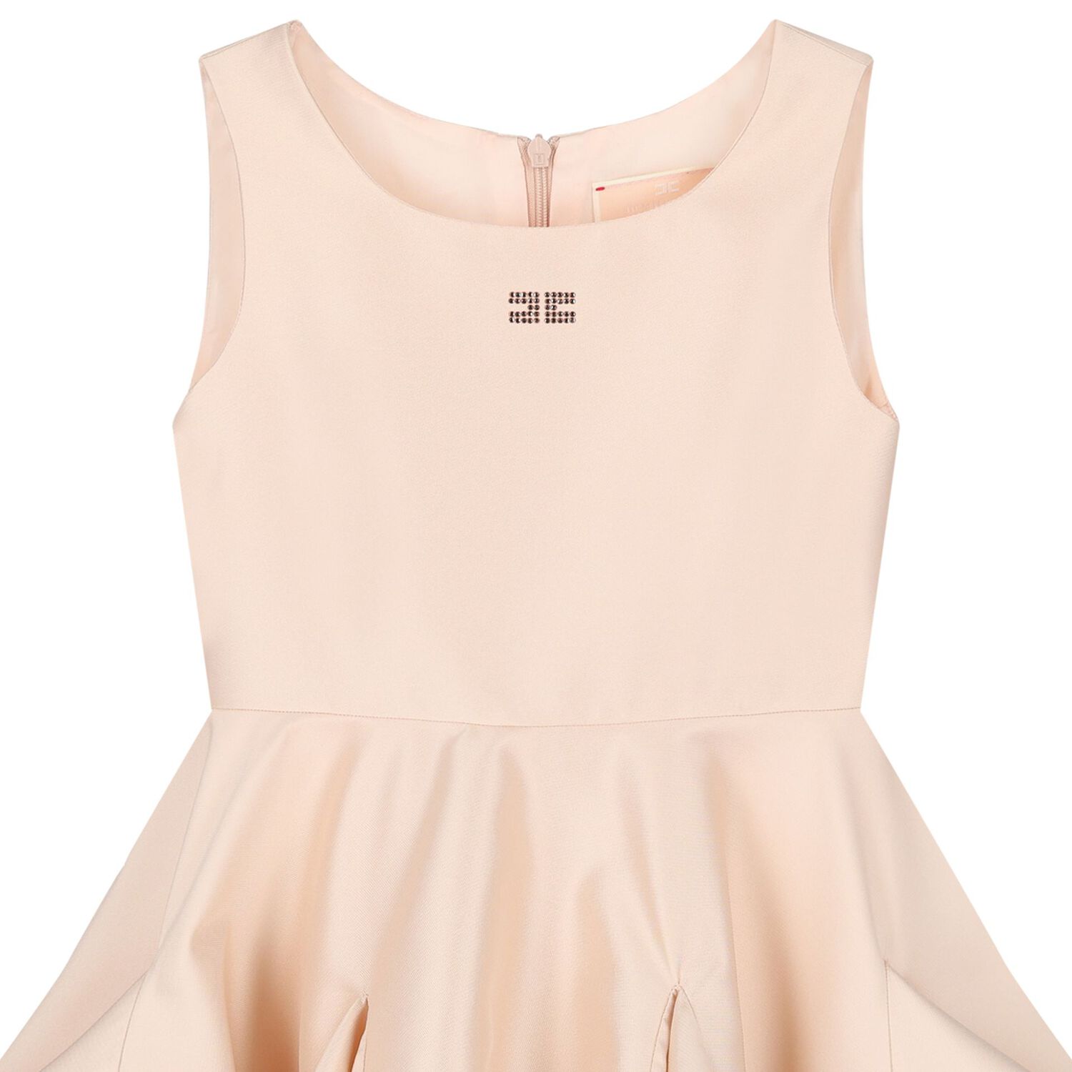 Girls Pink Embellished Logo Dress, 1, hi-res