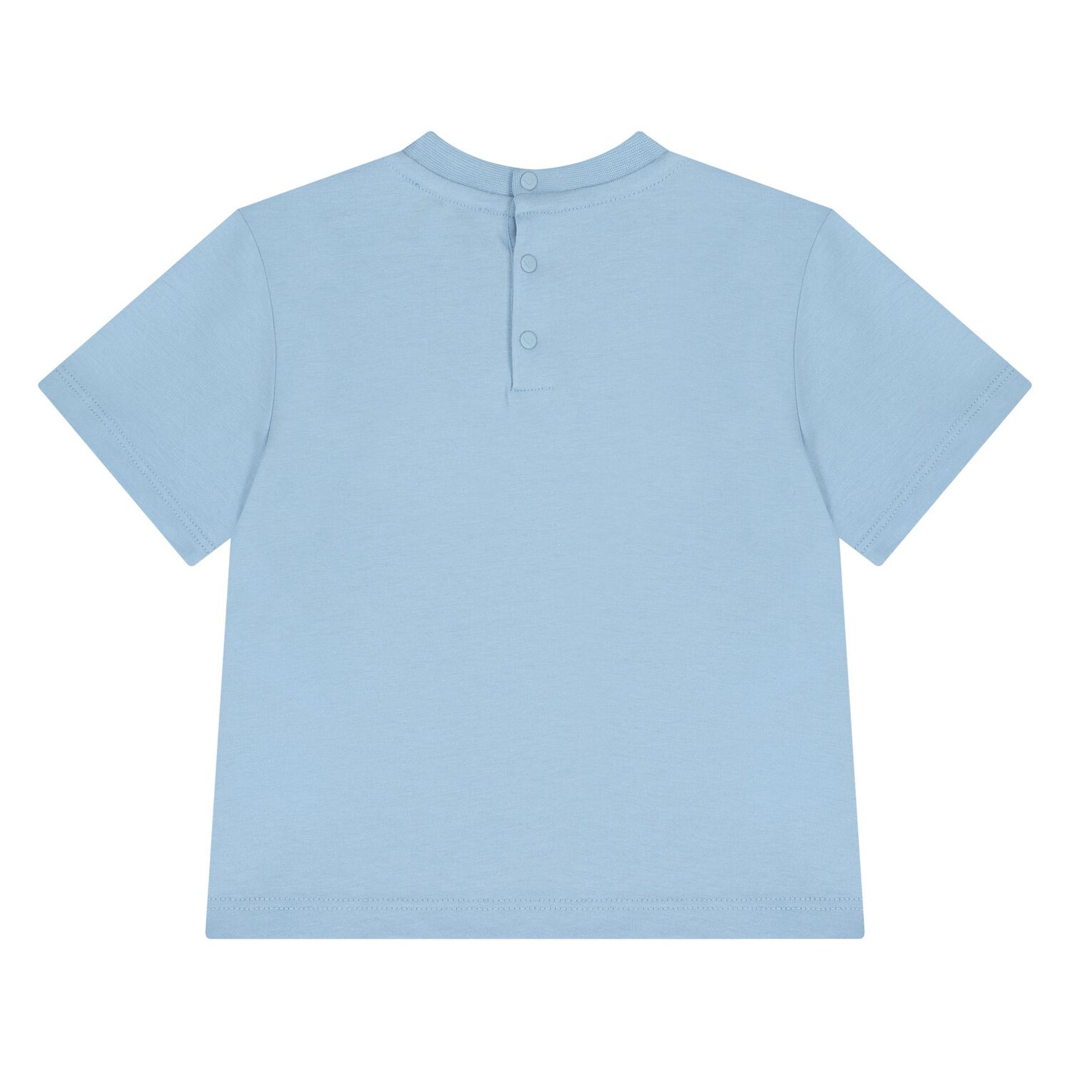 Younger Boys White & Blue T-Shirts ( 2 Pack ), 1, hi-res
