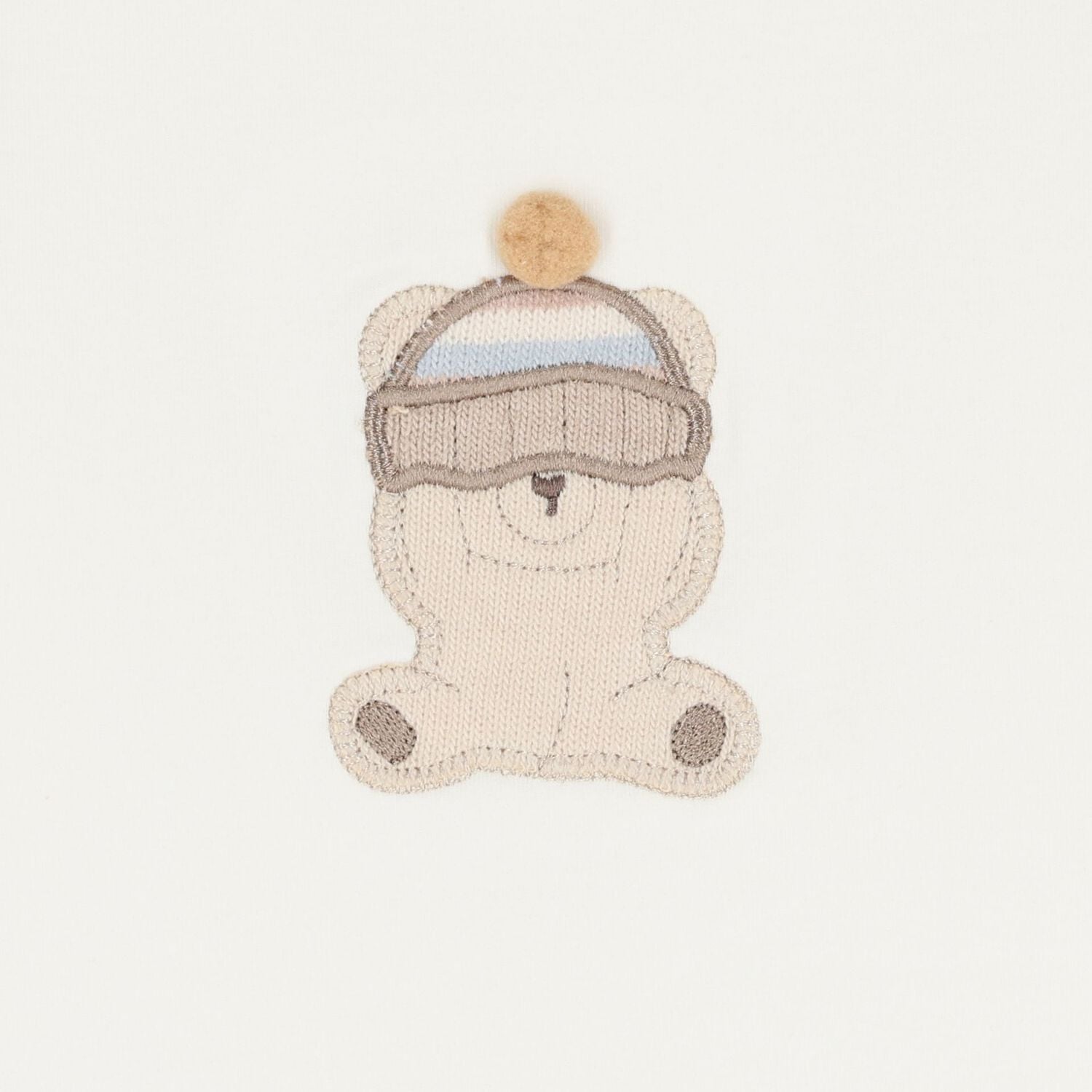 Baby Boys Beige & Ivory Teddy Bear Tracksuit ( 3 Piece ), 1, hi-res