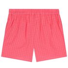 Girls Pink Logo Shorts, 1, hi-res