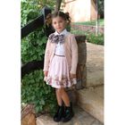 Girls White & Pink Teddy Bear Skirt Set, 1, hi-res