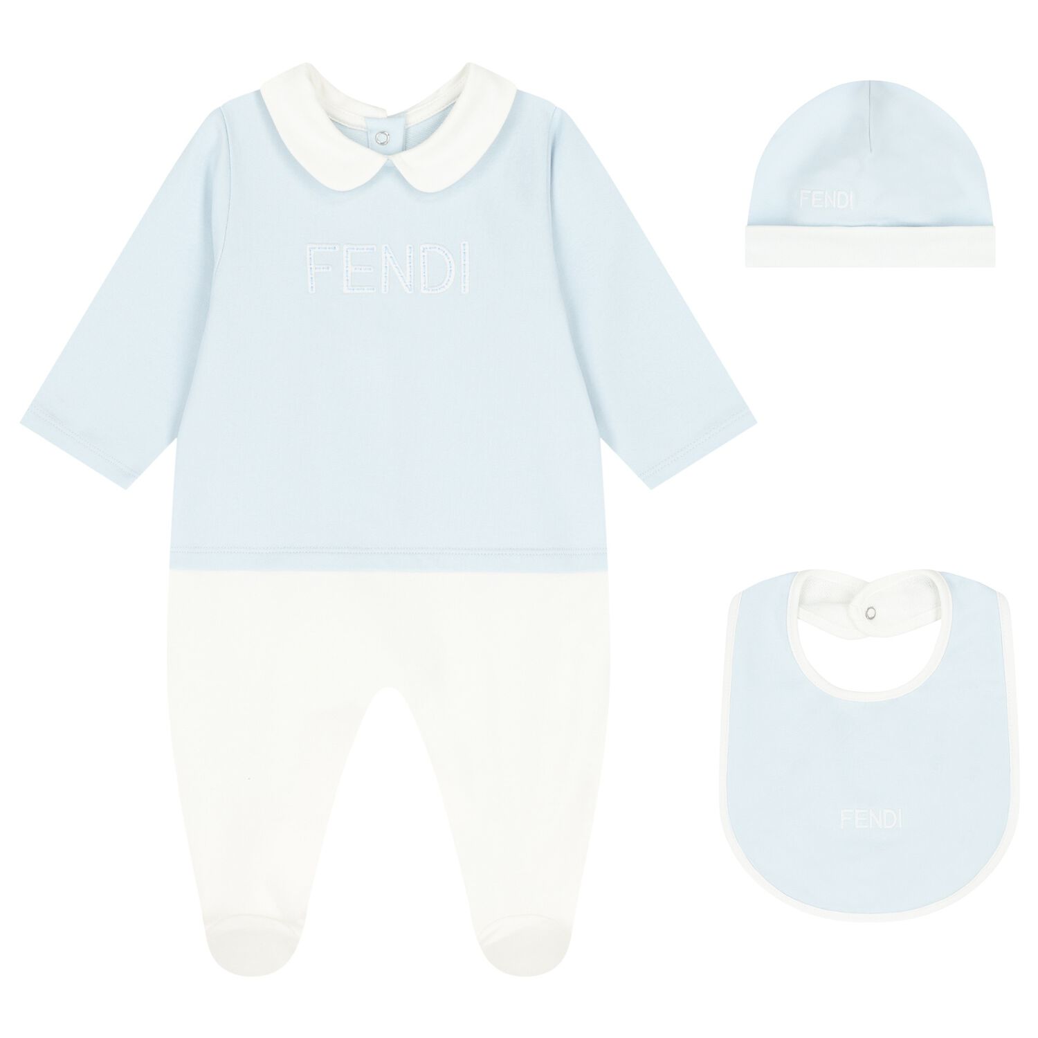 Baby Boys Blue & White Babygrow Gift Set, 1, hi-res