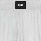 Girls Silver Plissé Logo Trousers, 1, hi-res