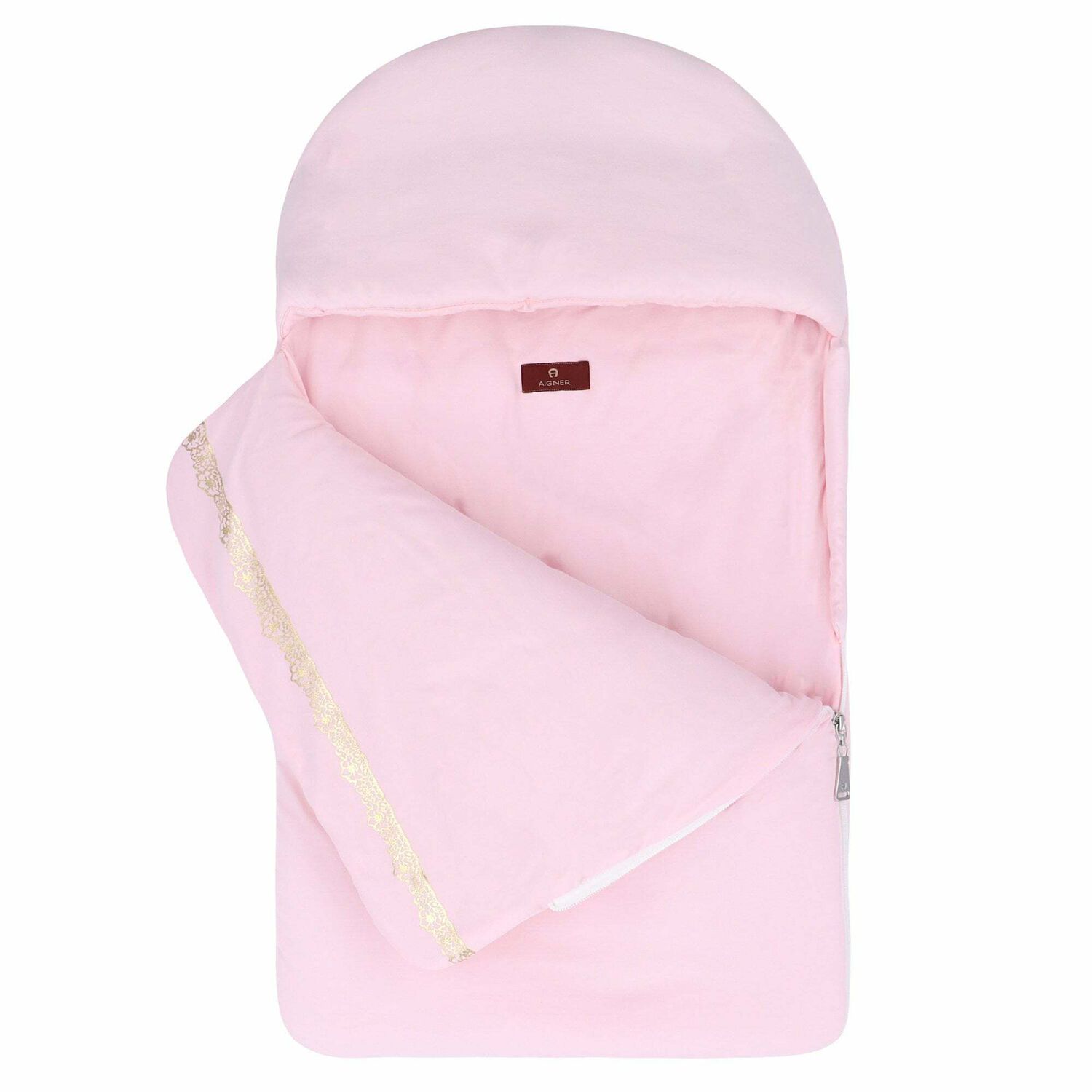 Baby Girls Pink & Gold Baby Nest, 2, hi-res