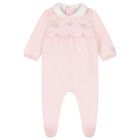 Baby Girls Pink Flower Babygrow Set, 1, hi-res