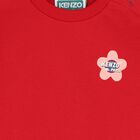 Younger Girls Red Logo Dress, 1, hi-res