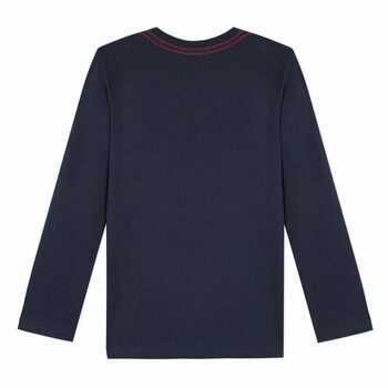 Boys Navy Long Sleeved Top