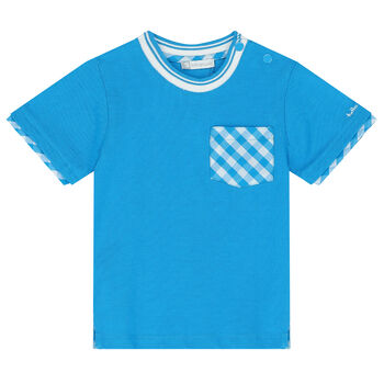Boys Blue Pocket T-Shirt