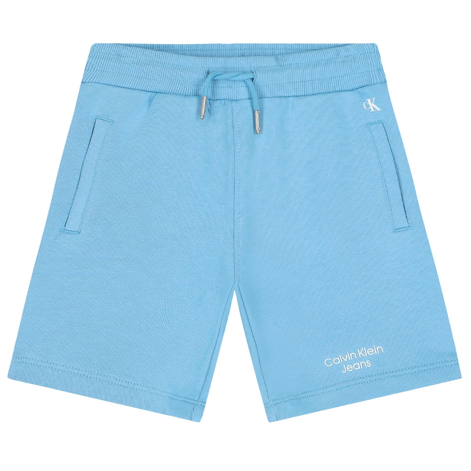 Boys Blue Logo Shorts, 6, hi-res