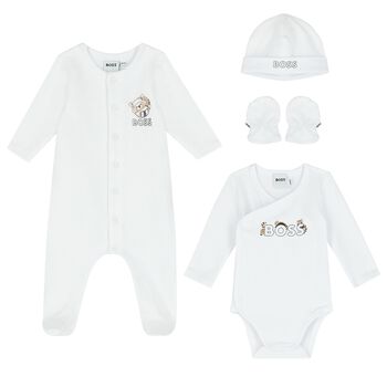 White Logo Baby Gift Set