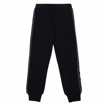 Boys Black Logo Joggers