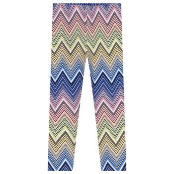 Girls Multi-Coloured Zigzag Leggings