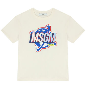 Boys Ivory Logo T-Shirt