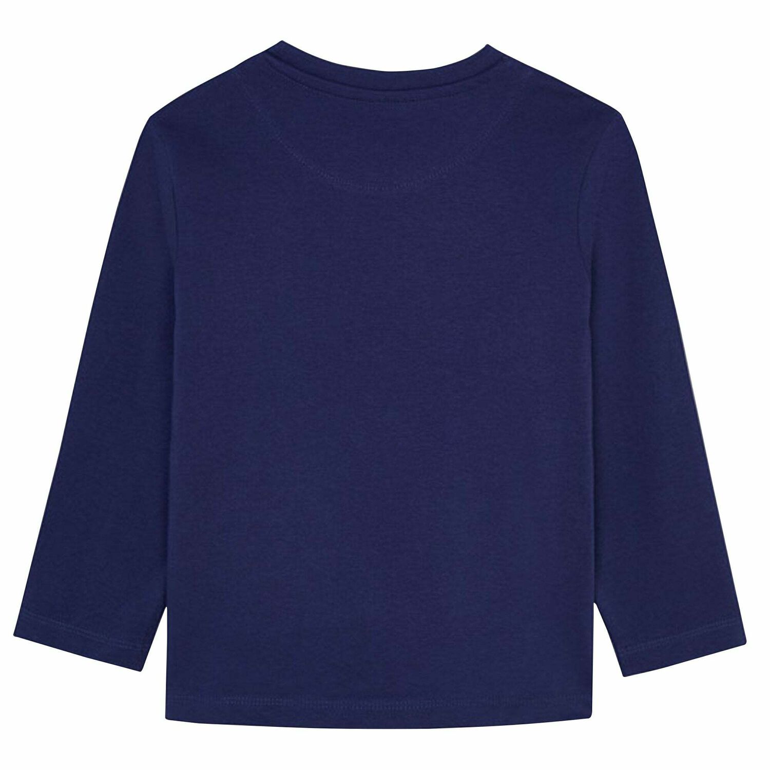 Boys Blue Logo Long Sleeve Top, 3, hi-res image number null