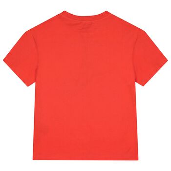 Boys Red Octopus T-Shirt