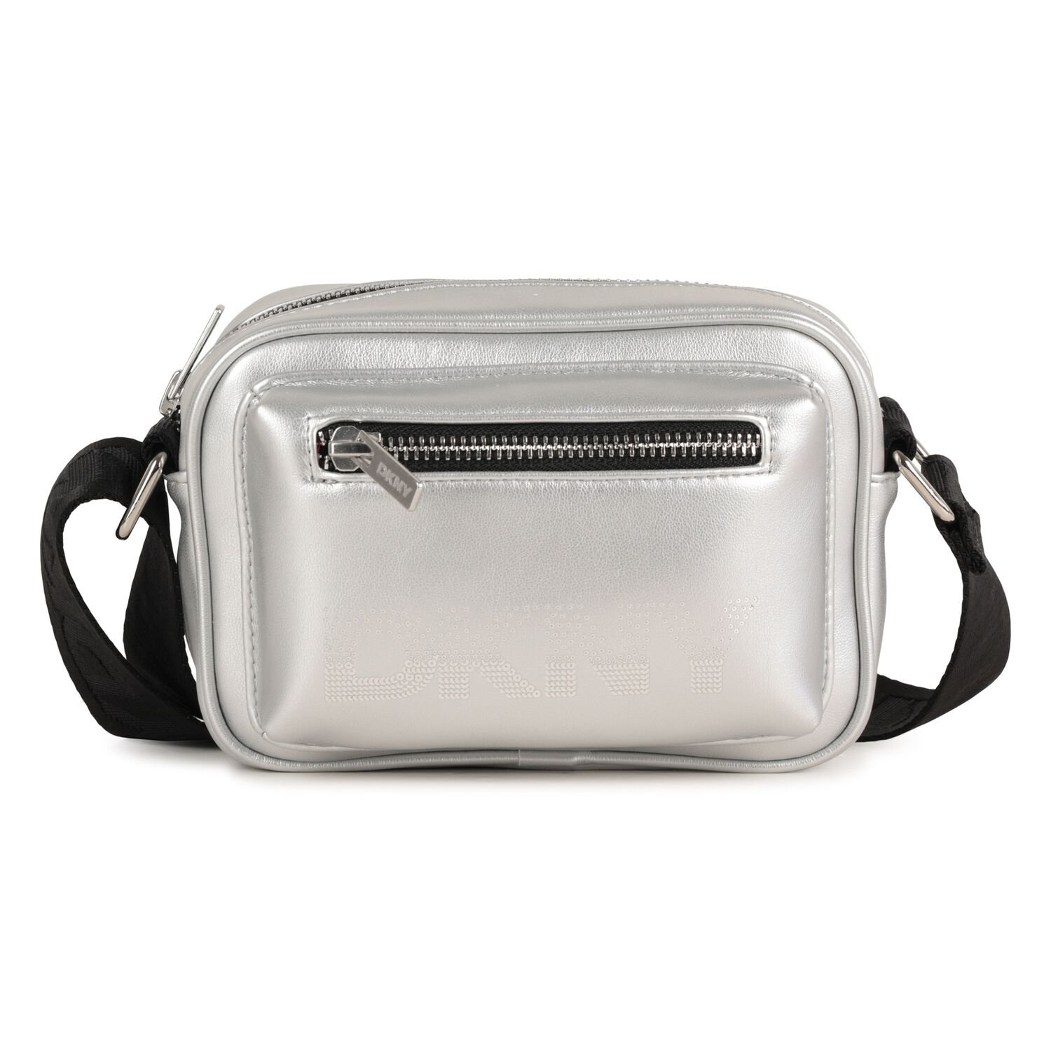 Girls Silver Logo Bag, 1, hi-res