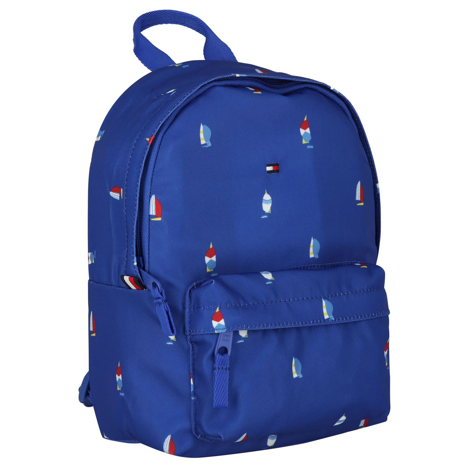Younger Boys Blue Sailboat Backpack ( 34cm ), 1, hi-res